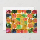 Klee - Baum und Architektur Postkarte (Vorne/Hinten)