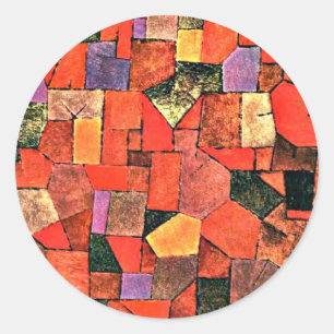 Klee - Bergdorf Runder Aufkleber