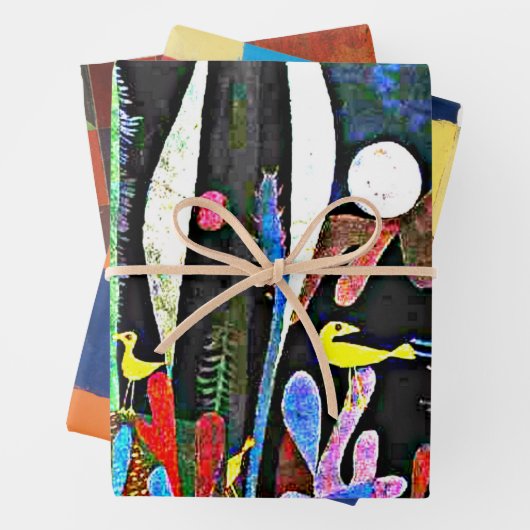 Klee - Berühmte Gemälde Geschenkpapier Set (Beispiel)