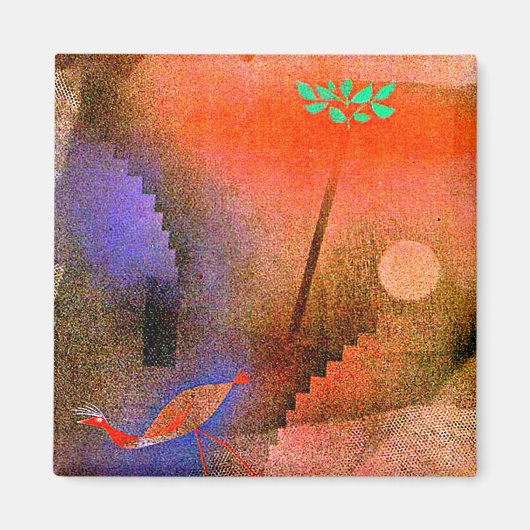 Klee - Bird Wandering Off Magnet (Vorne)