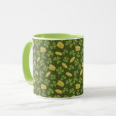 Klee-Blatt-u. Goldmünze-Muster Tasse (Vorderseite Links)