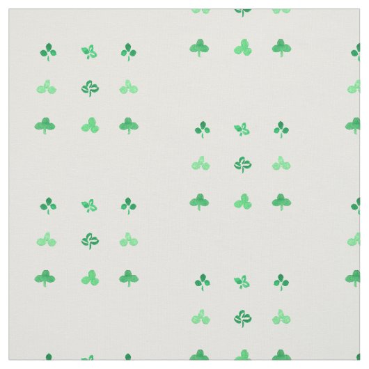 Klee-Blätter kämmte Baumwollgewebe Stoff (Muster)