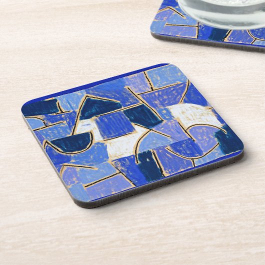 Klee - Blaue Nacht Getränkeuntersetzer (Linke Seite)