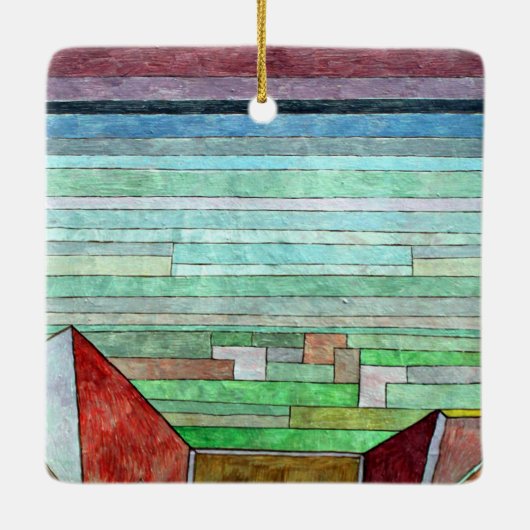 Klee - Blick in das fruchtbare Land Keramikornament (Rückseite)