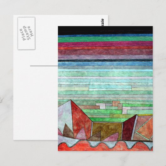 Klee - Blick in das fruchtbare Land Postkarte (Vorne/Hinten)