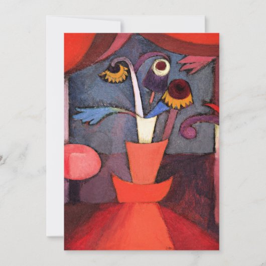 Klee - Blume Herbst Feiertagskarte (Vorderseite)