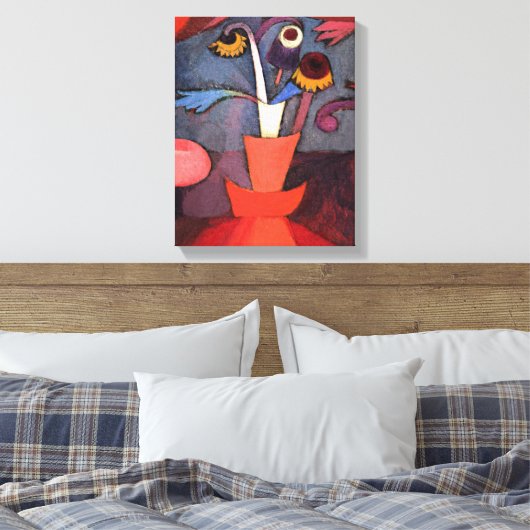 Klee - Blume im Herbst, Leinwanddruck (Insitu (Schlafzimmer))