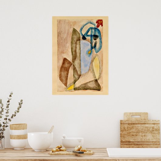 Klee - Blume im März, abstrakte Kunst Poster (Küche)