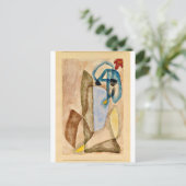 Klee - Blume im März, abstrakte Kunst Postkarte (Stehend Vorderseite)