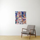 Klee - Burggarten, abstrakte Malerei Wandteppich (Beispiel)