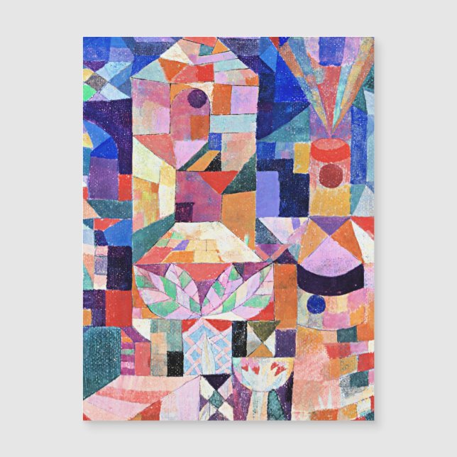 Klee - Burggarten Magnetkarte (Vorderseite)