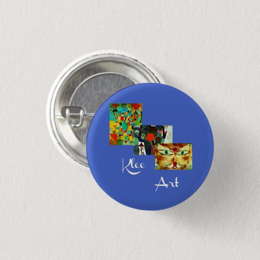 Klee Collage Art Button (Vorne & Hinten)
