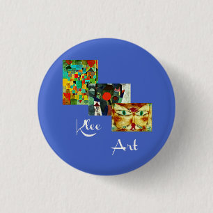 Klee Collage Art Button