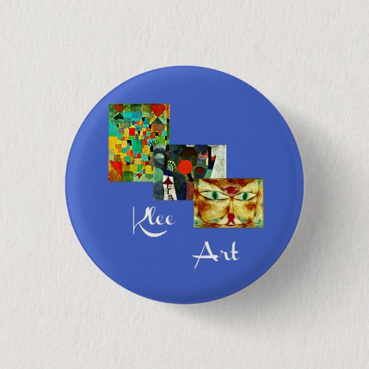 Klee Collage Art Button (Vorderseite)