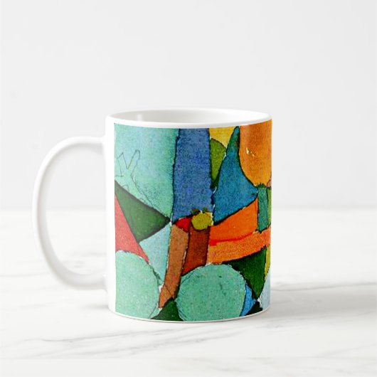 Klee - Colour-Shapes, famous painting, Kaffeetasse (Links)