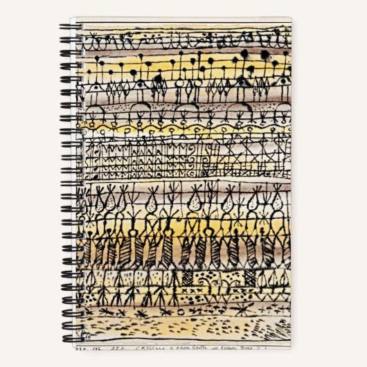 Klee Cooling Garden Abstract Notizbuch (Vorderseite)