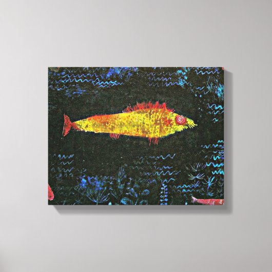 Klee - Das Goldfish, berühmte Gemälde, Leinwanddruck (Vorderseite)