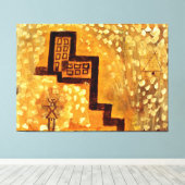 Klee - Das Hohe Haus Leinwanddruck (Insitu (Holzboden))