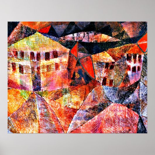 Klee - Das Hotel, berühmtes Gemälde, Poster (Vorne)