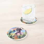 Klee - Das Pferd, berühmtes Bild Getränkeuntersetzer (Seite)