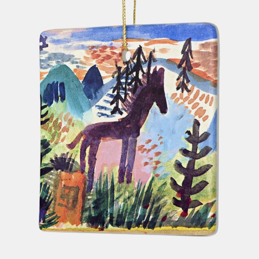 Klee - Das Pferd, berühmtes Bild Keramikornament (Links)