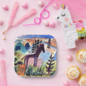 Klee - Das Pferd, berühmtes Bild Pappteller (Party)