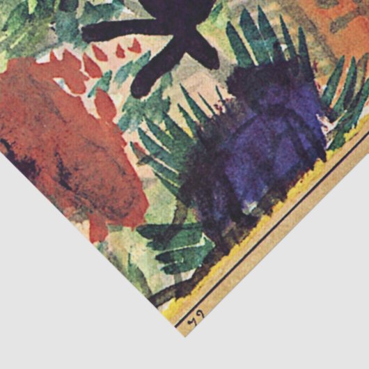 Klee - Das Pferd, berühmtes Bild Seidenpapier (Detail)