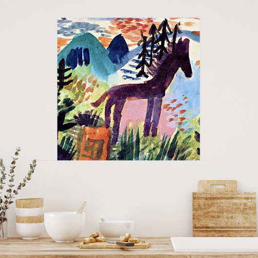 Klee - das Pferd, Poster (Küche)