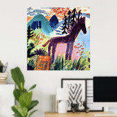 Klee - das Pferd, Poster (Heimbüro)