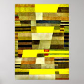 Klee - Denkmal, 1929 abstraktes Kunstwerk Poster (Vorne)