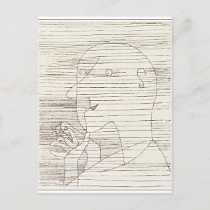 Klee - Der alte Mann, der auf seinen Fingern zählt Feiertagspostkarte