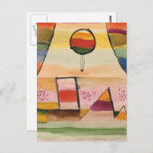 Klee - Der Ballon im Fenster Postkarte (Vorne/Hinten)
