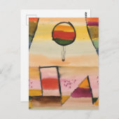 Klee - Der Ballon im Fenster Postkarte (Vorne/Hinten)