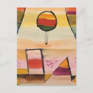 Klee - Der Ballon im Fenster Postkarte