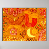 Klee - Der Garten im heißen Wetter Poster (Vorne)