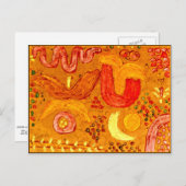 Klee - Der Garten im heißen Wetter Postkarte (Vorne/Hinten)