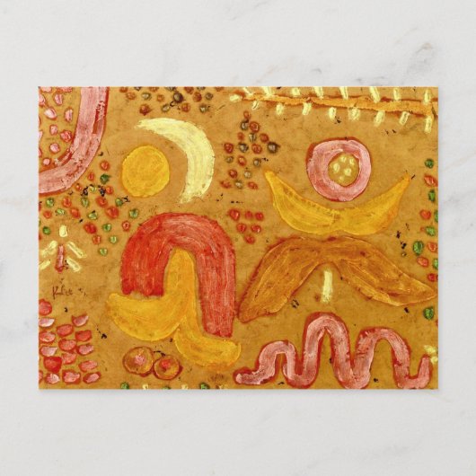 Klee - Der Garten im heißen Wetter Postkarte (Vorderseite)