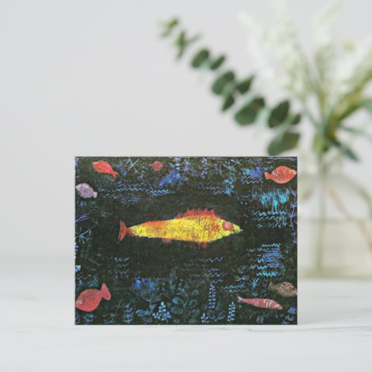 Klee: Der Goldfish Postkarte (Stehend Vorderseite)