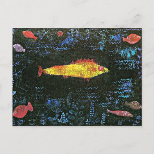 Klee: Der Goldfish Postkarte (Vorderseite)
