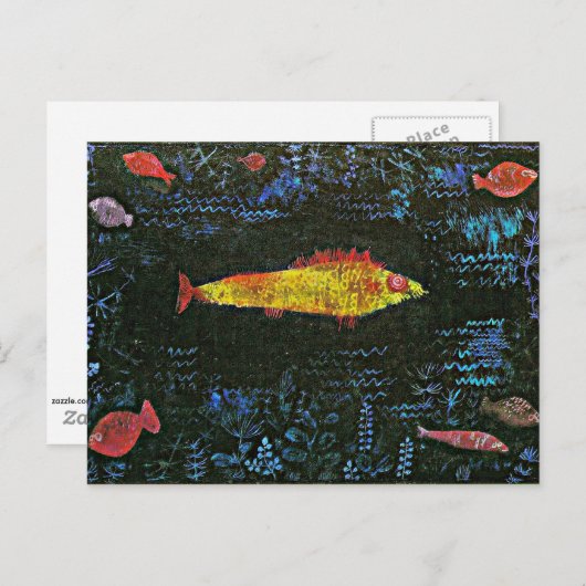 Klee - Der Goldfish Postkarte (Vorne/Hinten)