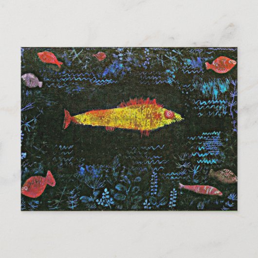 Klee - Der Goldfish Postkarte (Vorderseite)