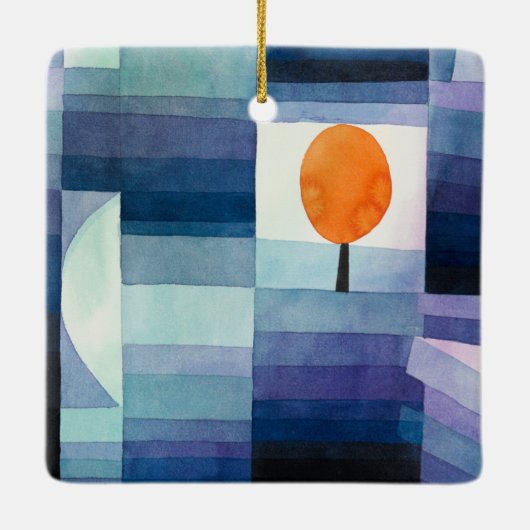 Klee, der Herbstbote Keramikornament (Rückseite)