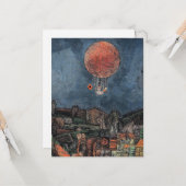 Klee - Der Luftballon, berühmtes Bild Karte (Vorderseite/Rückseite Beispiel)
