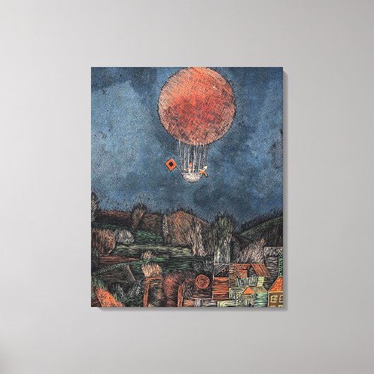 Klee - Der Luftballon Leinwanddruck (Vorderseite)