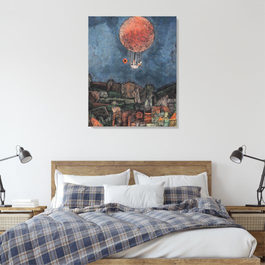 Klee - Der Luftballon Leinwanddruck (Insitu (Schlafzimmer))