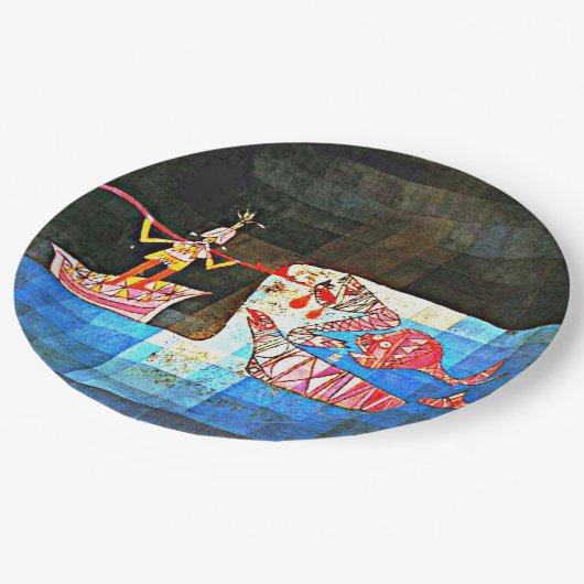 Klee - der Seemann, Pappteller (Schrägansicht)