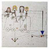 Klee - Der Virtue Wagon Fliese (Vorderseite)