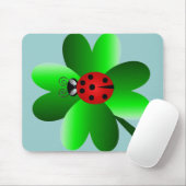 Klee des Marienkäfers und 4 Blattes Mousepad (Mit Mouse)