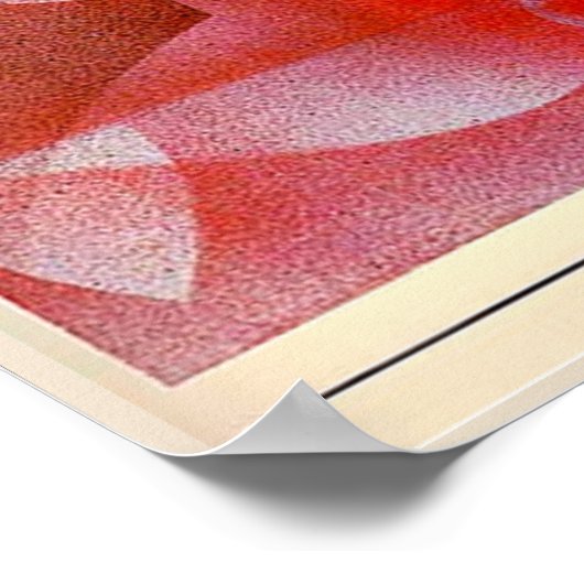 Klee - Die Maske mit der kleinen Flagge, Poster (Ecke)