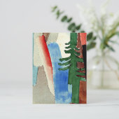 Klee - Die Tanne Postkarte (Stehend Vorderseite)